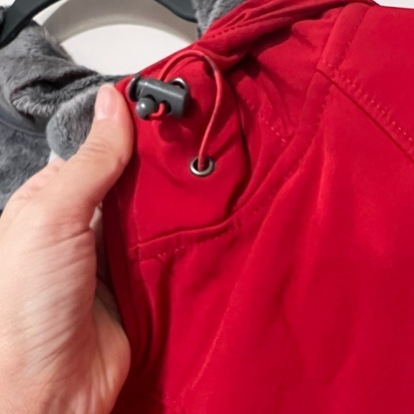 FREE COUNTRY Women's Red Hooded Zip up Jacket Sz XL - Picture 9 of 9